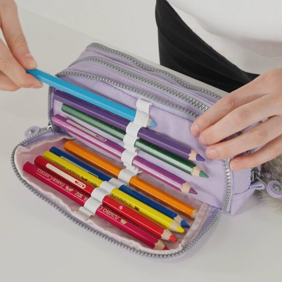 Kipling GITROY Large Pen Case Pouch, Camo Treasure - NEW - Picture 10 of 13